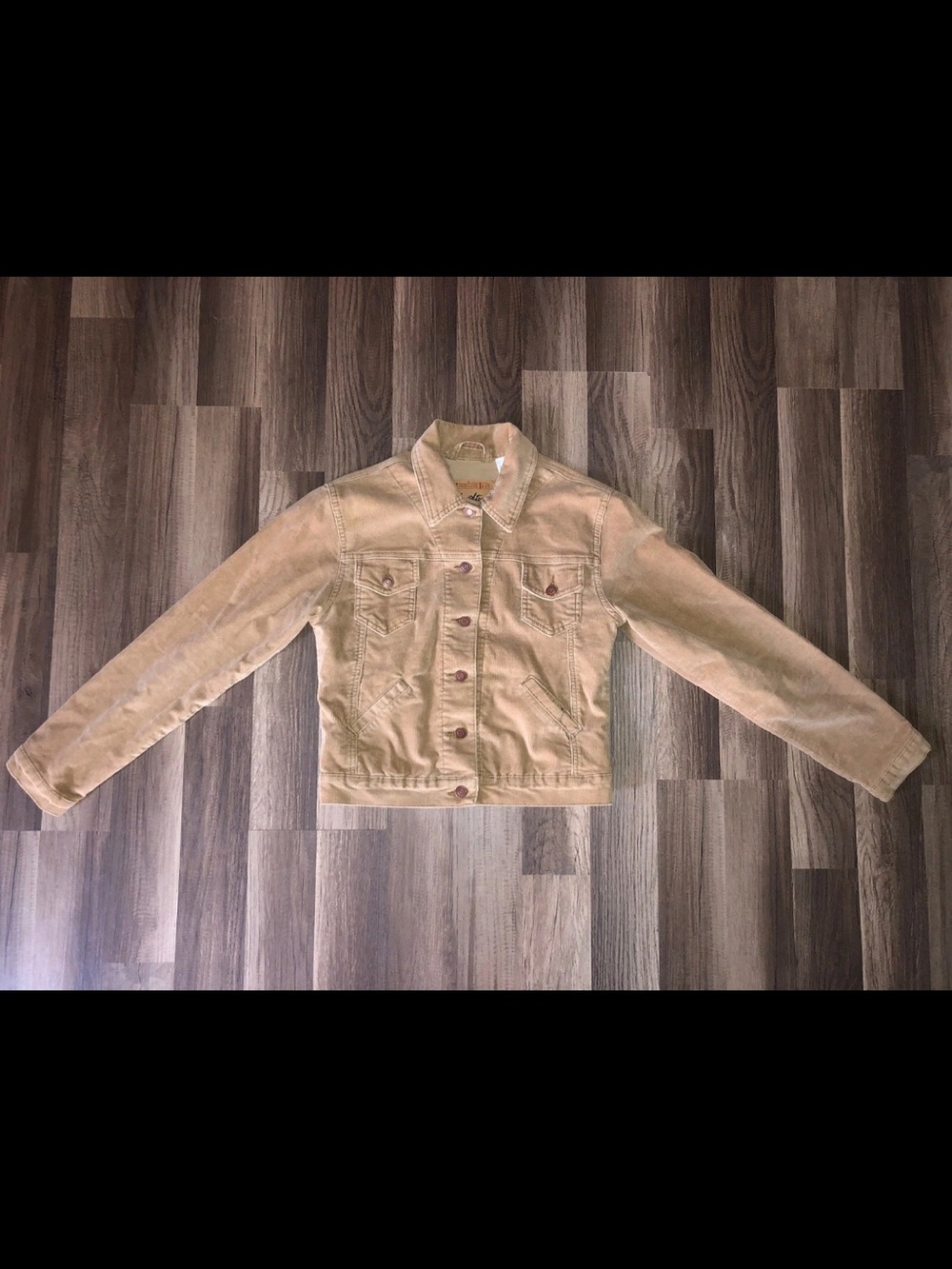Vintage Levi Strauss Signature button up Corduroy Jacket Western Tan Womens SM